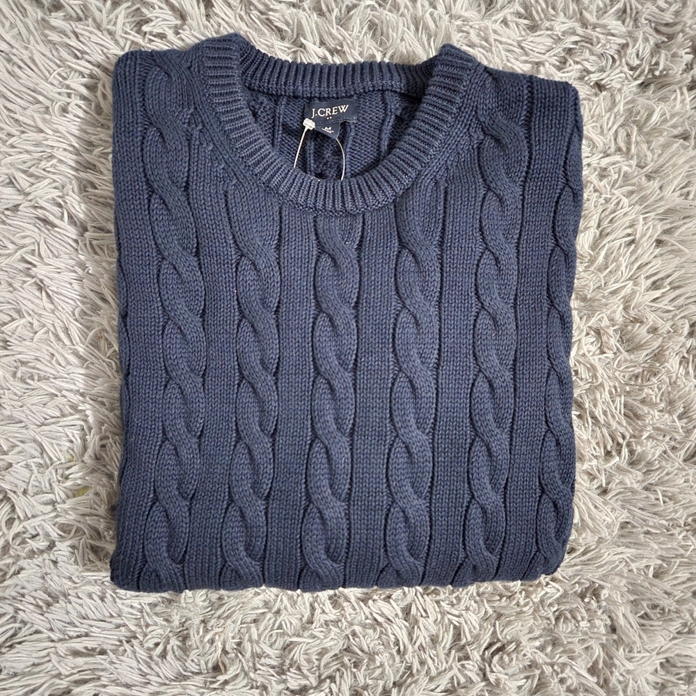 🥰SOLD 🥰 J.Crew Cable Knit Crew Neck Sweater